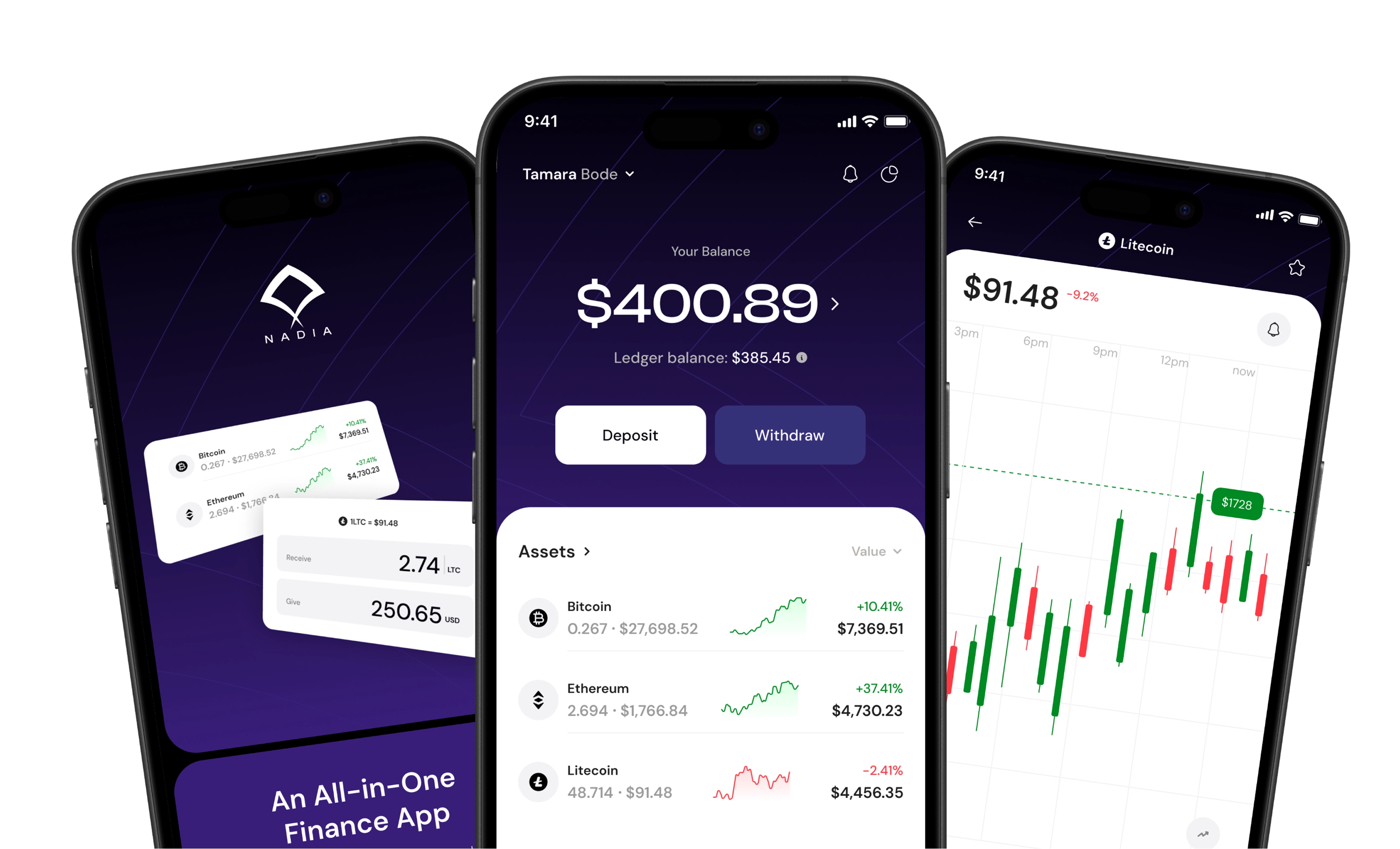 Crypto phone UI